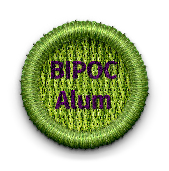 badge that says BIPOC Alum